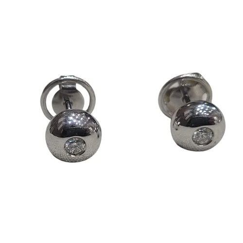 Boucles d'oreilles Boucles d’oreilles en or blanc 18 carats, perles de Tahiti et diamants 58 Facettes T016PE754