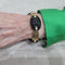 Bracelet Bracelet câble en or jaune 18 carats et onyx 58 Facettes T461