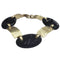 Bracelet Bracelet câble en or jaune 18 carats et onyx 58 Facettes T461