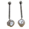 Boucles d'oreilles Boucles d’oreilles pendantes démontables en or blanc et jaune 18 ct, perles et diamants 58 Facettes T194T194