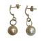 Boucles d'oreilles Boucles d'oreilles en or jaune 18 carats, perles australiennes et diamants 58 Facettes T103