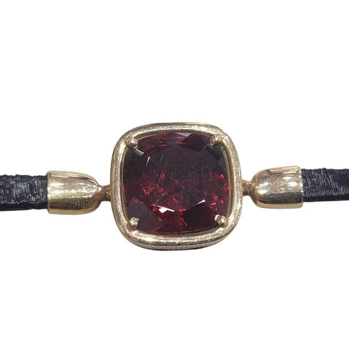 Bracelet Bracelet en or jaune 18 carats et grenat 58 Facettes P176
