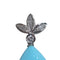 Pendentif Pendentif turquoise et diamants en or blanc 18 carats 58 Facettes T477