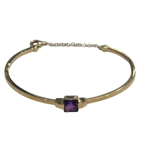 Bracelet Bracelet en or jaune 18 carats et améthyste 58 Facettes P83