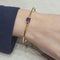 Bracelet Bracelet en or jaune 18 carats et améthyste 58 Facettes P83