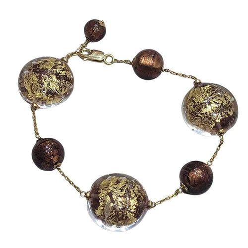 Bracelet Bracelet en verre de Murano et or 18 carats 58 Facettes P100
