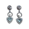 Boucles d'oreilles Boucles d'oreilles en or 18 carats avec aigues-marines et diamants 58 Facettes PE262