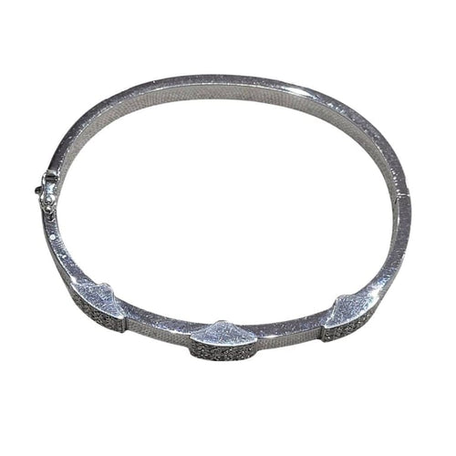 Bracelet Bracelet en or blanc 18 carats et diamants taille brillant 58 Facettes P81