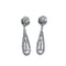 Boucles d'oreilles Boucles d’oreilles en or blanc 18 carats et diamants taille brillant 58 Facettes PE272