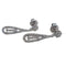 Boucles d'oreilles Boucles d’oreilles en or blanc 18 carats et diamants taille brillant 58 Facettes PE272