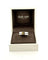 Bague 61 Dinh Van Seventies - Alliance en or gris 18 carats 58 Facettes