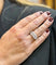 Bague 54 Bague bandeau en or blanc 18 carats et diamants 58 Facettes
