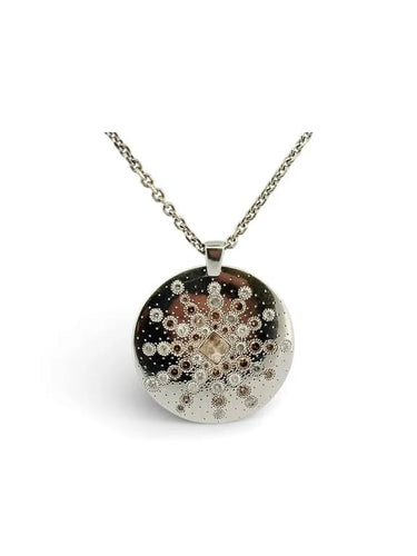 Collier De Beers Talisman - Chaîne et pendentif en or blanc 18 carats et diamants 58 Facettes