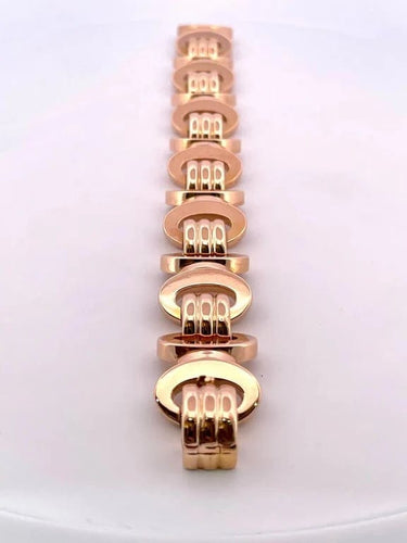 Bracelet Bracelet Tank ancien en or rose 18 carats 58 Facettes