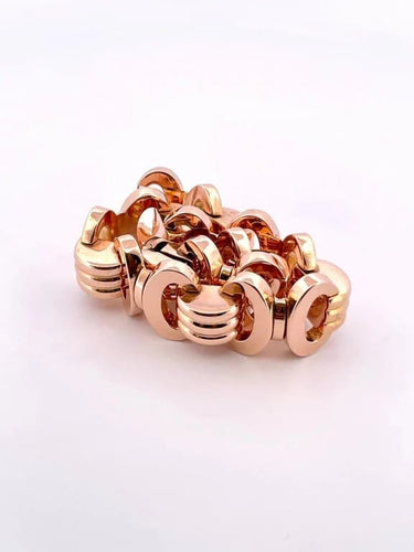 Bracelet Bracelet Tank ancien en or rose 18 carats 58 Facettes