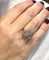 Bague 54 Bague marguerite ancienne en or et diamants naturels 58 Facettes
