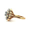Bague 54 Bague marguerite ancienne en or et diamants naturels 58 Facettes