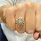 Bague 54 Bague marguerite ancienne en or et diamants naturels 58 Facettes