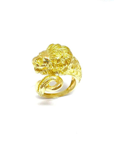 Bague 55 Bague dragon en or jaune 18 carats 58 Facettes