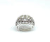 Bague 60 Bague ancienne ajourée en or blanc 18 carats et diamants 58 Facettes