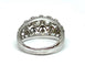 Bague 60 Bague ancienne ajourée en or blanc 18 carats et diamants 58 Facettes