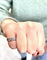 Bague 49 Bague entrelacée en or blanc 18 carats et diamants 58 Facettes