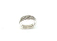 Bague 49 Bague entrelacée en or blanc 18 carats et diamants 58 Facettes