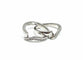 Bague 49 Bague entrelacée en or blanc 18 carats et diamants 58 Facettes