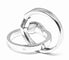 Bague 49 Bague entrelacée en or blanc 18 carats et diamants 58 Facettes
