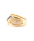 Bague 54 Bague entrelacée en or jaune 18 carats avec saphirs et diamants 58 Facettes