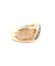Bague 54 Bague entrelacée en or jaune 18 carats avec saphirs et diamants 58 Facettes