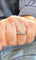 Bague 52 Demi-alliance ancienne - Bague en or blanc 18 carats et diamants 58 Facettes