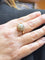 Bague 59 Bague ancienne en or jaune 18 carats avec diamants et perle 58 Facettes