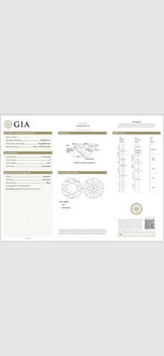 Gemstone Diamant - Pierre non sertie taille brillant 3,21 ct certifiée GIA 58 Facettes