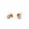 Boucles d'oreilles Puces d’oreilles anciennes - Boucles d’oreilles en or bicolore 18 carats et diamants 58 Facettes