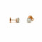 Boucles d'oreilles Puces d’oreilles anciennes - Boucles d’oreilles en or bicolore 18 carats et diamants 58 Facettes