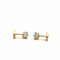 Boucles d'oreilles Puces d’oreilles anciennes - Boucles d’oreilles en or bicolore 18 carats et diamants 58 Facettes