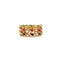 Bague 51 Bague spirales multi-pierres en or jaune 18 carats 58 Facettes