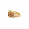 Bague 51 Bague spirales multi-pierres en or jaune 18 carats 58 Facettes