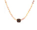 Collier Sautoir en perles baroques avec motif en or jaune 18 carats, saphir et grenats 58 Facettes