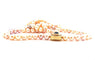 Collier Sautoir en perles baroques avec motif en or jaune 18 carats, saphir et grenats 58 Facettes