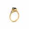 Bague 52 Solitaire - Bague en or jaune 18 carats saphir et diamants 58 Facettes