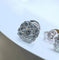 Boucles d'oreilles Puces d’oreilles en or blanc 18 carats et diamants 58 Facettes