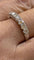 Bague 64 Demi-alliance - Bague en or blanc 18 carats et diamants 58 Facettes