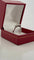 Bague 53 Alliance trilogie vintage en or blanc 18 carats et diamants 58 Facettes