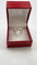 Bague 53 Alliance trilogie vintage en or blanc 18 carats et diamants 58 Facettes