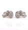 Boucles d'oreilles Boucles d’oreilles anciennes ailes d’ange en or blanc, argent et platine diamants 58 Facettes