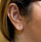 Boucles d'oreilles Puces d’oreilles en or jaune 18 carats et diamants 58 Facettes