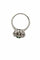 Bague 55 Bague ancienne en or blanc, diamants et émeraude 58 Facettes