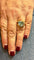 Bague 52 Bague en or jaune 18 carats avec topaze bleue triangulaire 58 Facettes